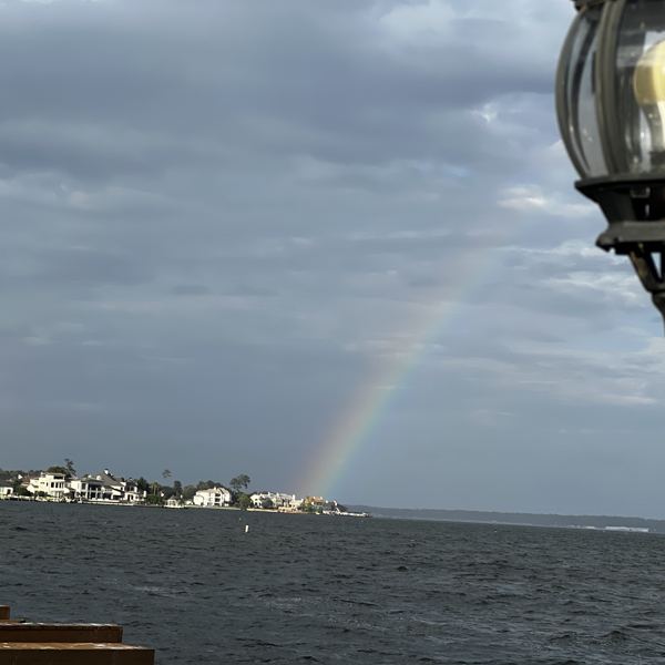 Rainbow over Lake Conroe