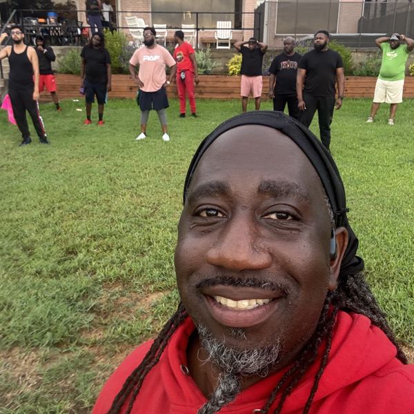 Apostle Miller with the workout crew